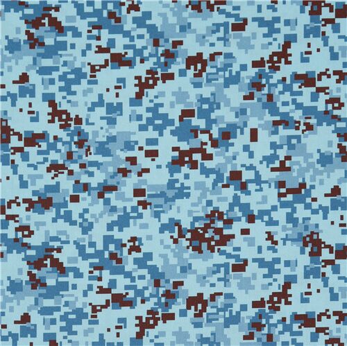 Digital Pixel Army Military Camouflage Fabric by Robert Kaufman