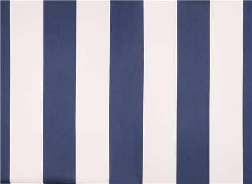 marineblauer Streifen Baumwollsatin Stoff Michael Miller 2