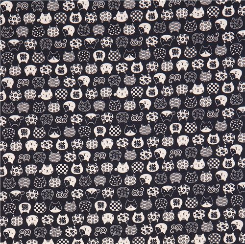 Delicate White Lace on Dark Blue Fabric by Japanese Indie - modeS4u