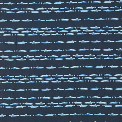 navy blue whale fabric by Art Gallery Fabrics modeS4u