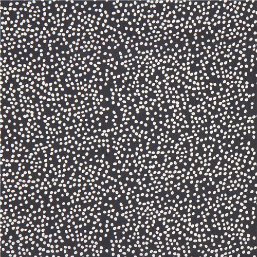 navy blue with light cream mini dot organic fabric by birch from the ...