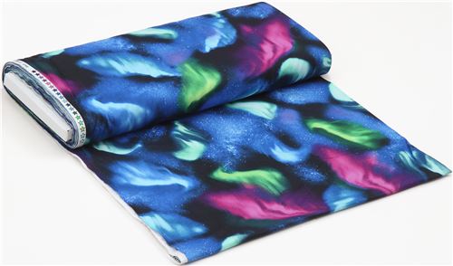 Northern Lights purple blue green Timeless Treasures fabric
