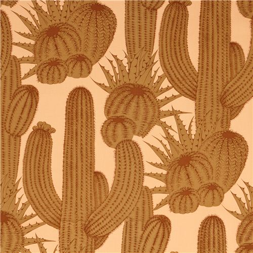 ochre heavy oxford fabric Tucson cactus Alexander Henry 2