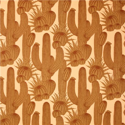 ochre heavy oxford fabric Tucson cactus Alexander Henry 3