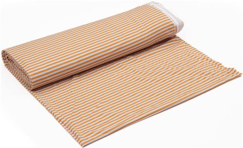 ocre and grey stripe knit fabric Robert Kaufman  4