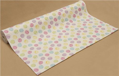 eierschalenfarbener Canvas Macaron Stoff von Kokka 3