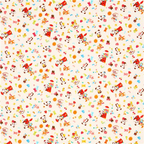 off-white Cosmo panda bear sweets animal fabric Japan 2