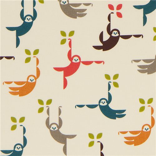off-white birch monkey animal organic fabric Monkey Swing 1