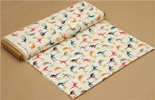 off-white birch monkey animal organic fabric Monkey Swing 3