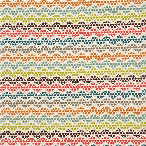 off-white birch organic fabric zig-zag Polka Dance 2