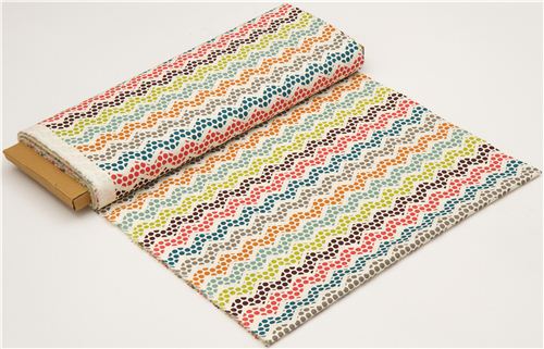 off-white birch organic fabric zig-zag Polka Dance 3