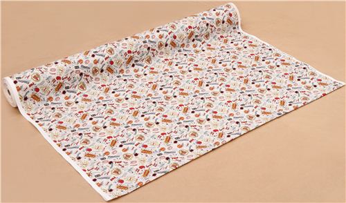 eierschalenwei�er Comic Schrift Oxford Stoff Kokka Japan 3