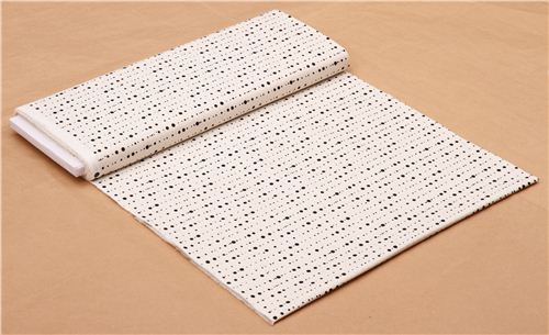 off-white dot pattern fabric Sun Print Andover  3