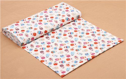 off-white matryoshka Russian DollsTimeless Treasures fabric  3