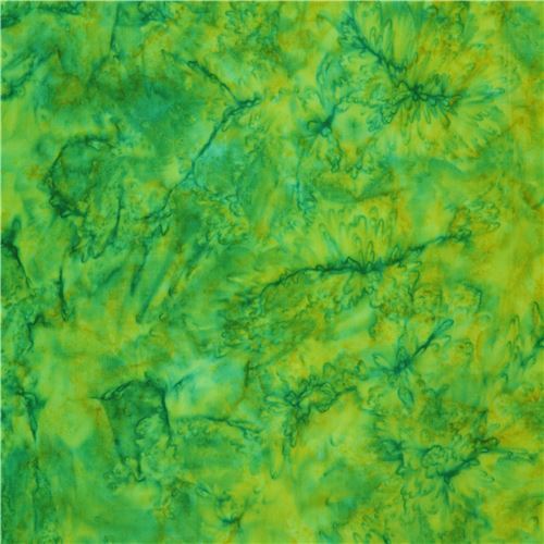 ombre lime green batik fabric by Robert Kaufman modeS4u