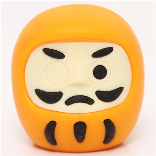 Orange Daruma Doll Eraser By Iwako From Japan Modes4u