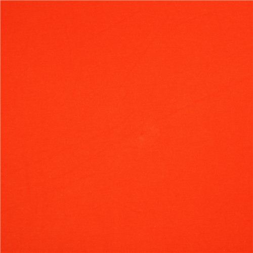 orange Michael Miller knit fabric from the USA Solid Fabric