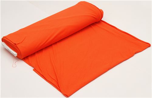 orange Michael Miller knit fabric from the USA Solid 2