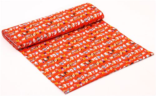 orange Trick or Treat ghost Cosmo Halloween fabric macaron 3