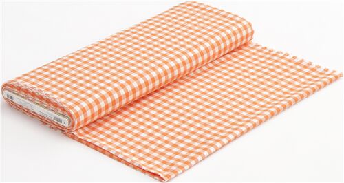 Orange Mini Simple Strawberries Fabric by Robert Kaufman - modeS4u