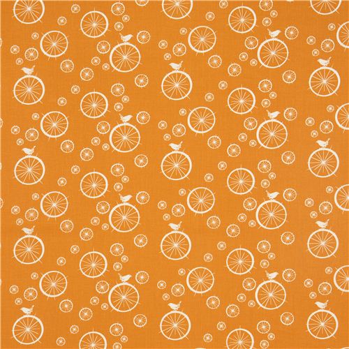 orangener birch Bio-Stoff Birdie Spokes mit R�dern und Vogel 2
