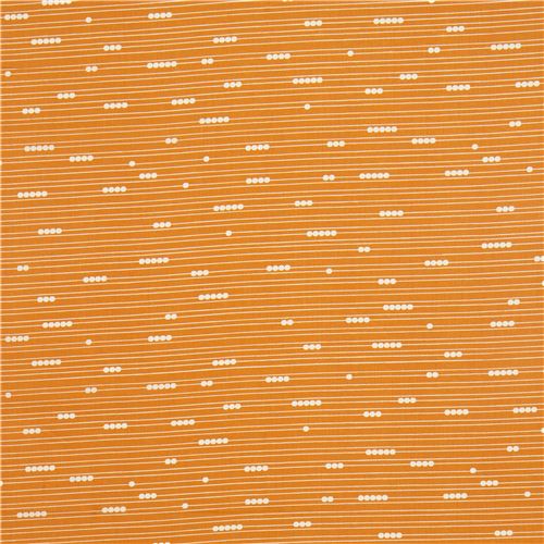orangener birch Bio-Stoff aus den USA Linien Tupfen Abacus 2