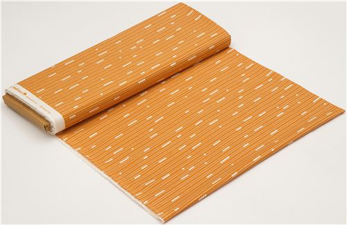 orangener birch Bio-Stoff aus den USA Linien Tupfen Abacus 3