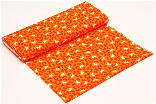 orange butterfly fabric par Robert Kaufman 3