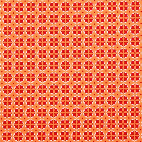 orange flower circle fabric Riley Blake 'Modern Minis' 2