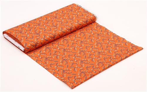 orange labyrinth Egypt ornament fabric Andover USA 5