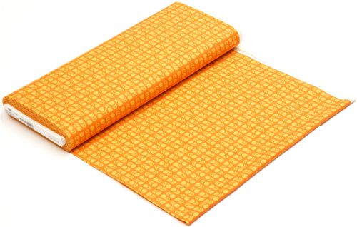 orange mini tulips fabric par Michael Miller from the USA 3