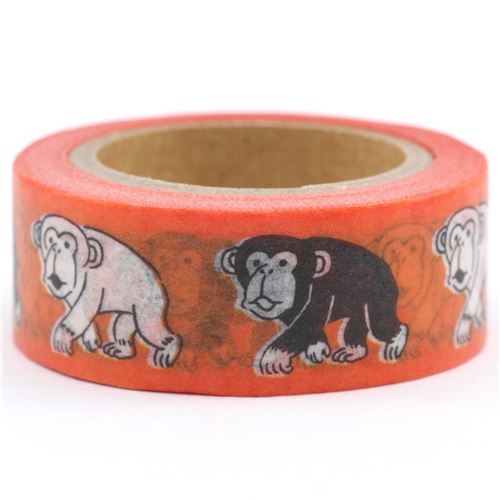 orange monkey deco tape sticky tape by Mind Wave modeS4u