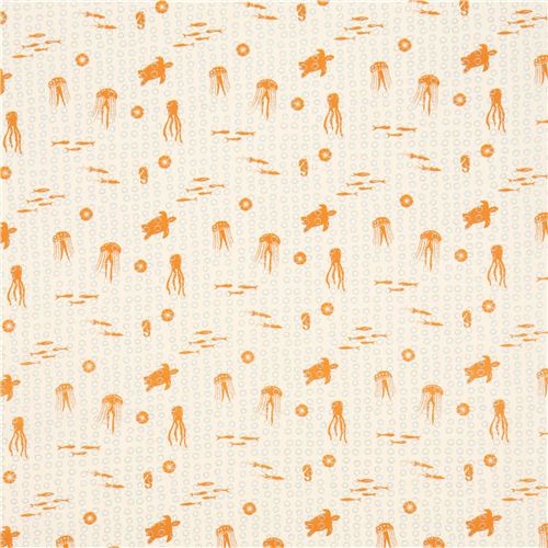 orangene Meerestiere Bio-Stoff von birch USA Schildkr�te 2
