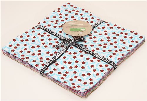 Bio-Stoff B�ndel Blumen Ten-Square Robert Kaufman 5