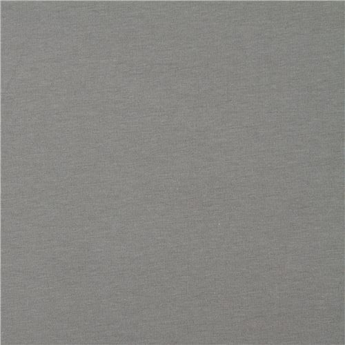 organic jersey knit fabric in grey by Birch Fabric