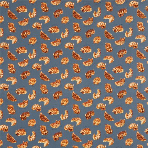 Dog Bulldog Fabric Kokka Japanese Canvas -  in 2023