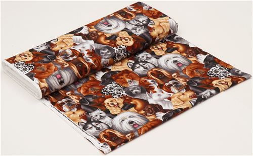 packed dogs Timeless Treasures fabric from the USA 3