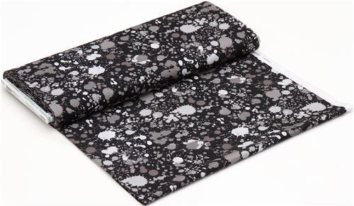 Remnant (32 x 112 cm) - paint splatter fabric by Robert Kaufman 3