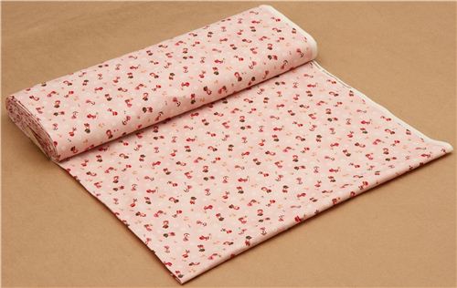 rosafarbener Cosmo Kinder Stoff mit kleinen M�dchen Japan 3