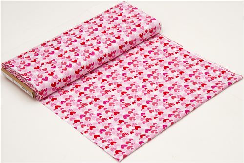 pale pink Riley Blake heart fabric from the USA 3