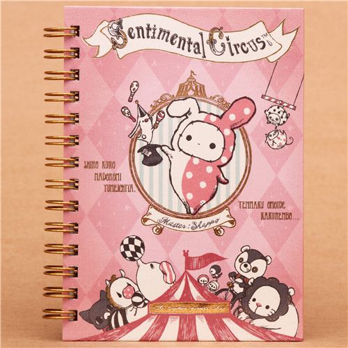 pale pink Sentimental Circus Shappo ring binder notebook modeS4u