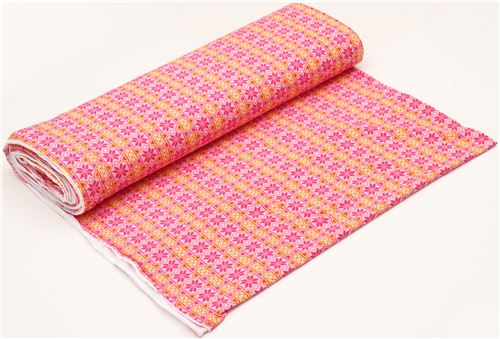 pale pink argyle pattern Michael Miller interlock fabric 3