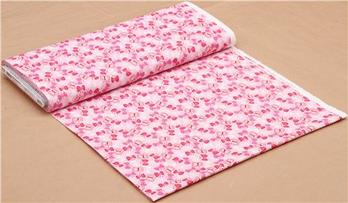 pale pink asia butterfly pattern fabric by Robert Kaufman 3