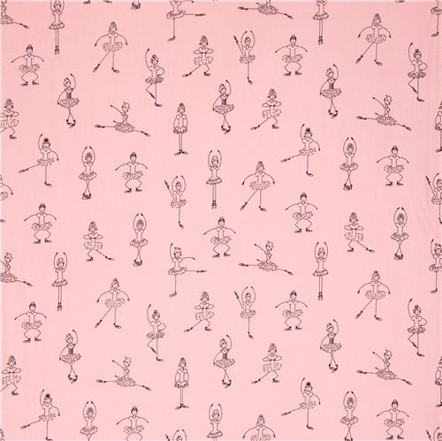 pale pink ballerina dancer ballet fabric for girls Twirl 2