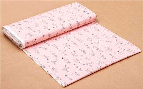 pale pink ballerina dancer ballet fabric for girls Twirl 3