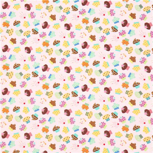 pale pink cupcakes fabric by Timeless Treasures USA 2