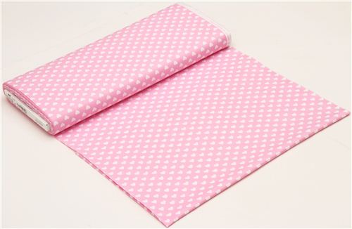 pale pink cute heart fabric by Michael Miller USA 3
