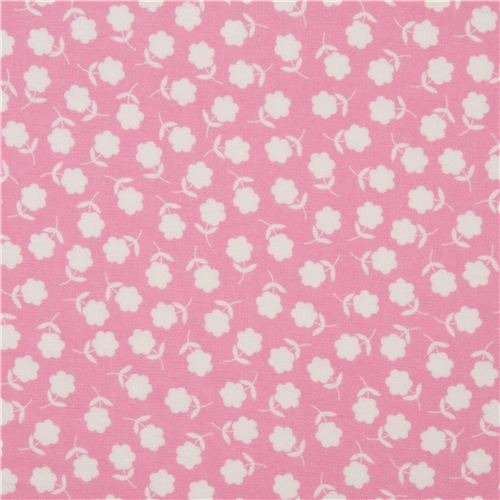 pale pink flower flannel fabric by Robert Kaufman USA 2