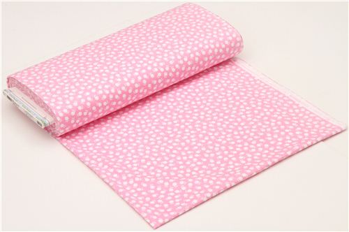 pale pink flower flannel fabric by Robert Kaufman USA 3