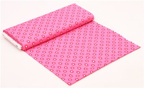 pale pink flower pattern cotton fabric by Andover USA 3